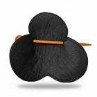 Handcrafted Leather Hair Barrette 5 