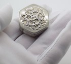 Vintage Italian Handmade Genuine Silver  800 Hexagon Pill Snuff Trinket Box