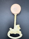 Plakie Celluloid Vintage Child s Rattle W Rocking Horse Handle