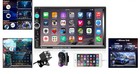 7 Inch Bluetooth Touchscreen Double Din Car Stereo With Backup Camera   Control