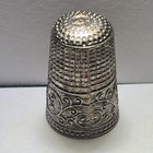 Vintage Sterling Sewing Thimble Turtle tortoise Design Marked Made In Portugal