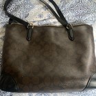 Coach F58292 City Zip Tote In Signature - Imitation Gold brown black