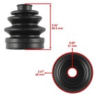 2 Rear Axle Inner Outer Cv Boot Kit For Yamaha Rhino 660 Yxr660f 4wd 2005-2007