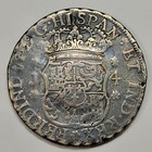 1755 Pillar 4 Reales Guatemala Tough Mint Nice Detail Plugged See Pic  t603
