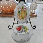 Set Of 2 Vintage 1991 Silvestri Ellen Blonder Ceramic Jello Molds Wall Hanging 