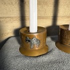 Vintage Victoria Taxco Mixed Metal Candle Holders Set Sterling Silver 267