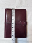 Charles Underwood Vintage Kid Leather 6 Ring Planner Organizer Burgundy