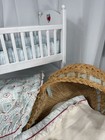 American Girl Bitty Baby Moses Basket crib Bedding  Doll  Sleeper
