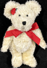 Boyds Bear Plushed Stuffed Animal 9  Joy N  Goodcheer 640002 Rose Red Ribbon
