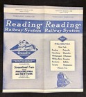 Reading Railway Time Tables- Phili  Ny  Pottsville  Harrisburg     march 1  1948 