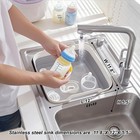 Collapsible Dish Basin   Sink Tub With Drain Plug     2 4 Gal Baby Grey 1 
