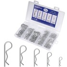 50-piece Cotter Pin Assortment Kit Heavy-duty R-clip Hardware Pins  Spring Hitch