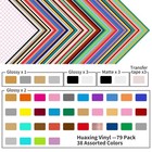 Permanent Self Adhesive Vinyl Sheets  pack Of 79  12    X 12     - 38 Assorted Co   