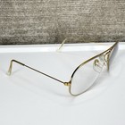 Vtg Ray-ban Bl Usa Sunglasses Eyeglass Bausch   Lomb Gold Aviator 62-14 Frames
