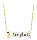 Disneyland Marquee Necklace By Crislu     70th Anniversary 18k Yellow Gold