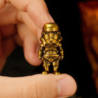 Antique Brass Robot Figurine     Heavyweight Solid Brass Retro Decor  Biomechanica