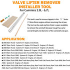 8502 Valve Lifter Remover   Installer Tool For Cummins 5 9l 6 7l 3822513 8502a