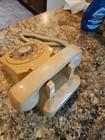 Vintage Itt 1960 s Phone Rotary Dial Desk Top Telephone  Beige