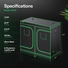Vivosun 8x4ft Indoor Grow Tent Non Toxic Mylar Room Reflective 96 x48 x80 