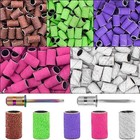 300pcs Nail Sanding Bands  300 Pcs Mix-80 120 150 180 240 Grit