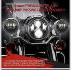 7  Led Headlights 4 5  Fog Passing Lights Dotkit Compatible With Harley Davidson
