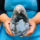 3 78 Lb Large Natural Celestite Geode Crystal Cluster Healing Specimen 4561