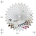 Removable 3d Mirror Flower Art Wall Sticker Acrylic Mural Decal Home Room Decor-