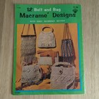 Vintage 1970s Macrame Book Lot Patterns   Instructions Craft Decor Bags