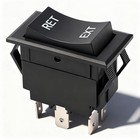 30 Amp Dpdt Momentary Rocker Switch  Black  On-off-on Operation  Push Button 