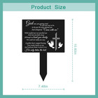 Memorial Remembrance Plaque Stake Metal Grave Marker For Cemetery Memorial Garde