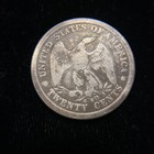 1875 Cc Twenty Cent Piece Vg Liberty Seated Silver 20c Dollar Type Make Offer 