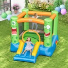 Bountech Kids Inflatable Bounce House W basketball Hoopslide Jumper Castle  Gift