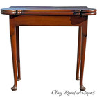 Antique 18th Century Queen Anne Game Card Console Table 1760s Drawer