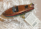 Christmas Craft Boat Old World Christmas Blown Glass Clip On Ornament New W tag