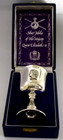 Beautiful Large Queen Elizabeth Sterling Silver Chalice Goblet 1977 152g Royalty