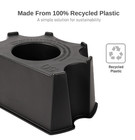 Flat Back Rain Barrel Stand  Compatibility  Eco-friendly  Black Color