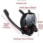 Snorkel Mask full Face Snorkel Mask diving Mask double Snorkel breath Separat   