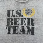 Vintage Miller Beer U s  Beer Team Promo Graphic T-shirt Paper Thin Size Medium