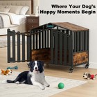 31  41  Xl Heavy Duty Dog Crate Furniture With Wheels dog Kennels For Large Dogs