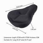 2 Pcs Bike Wide Seat Cushion Cover Gel Soft Padded Mountain Bicycle Saddle Cover