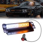 Led Emergency Strobe Light For Windshield  12v Flash Warning Light Amber white