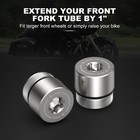 Stainless Steel 49mm Front Fork Tube Extension For Harley Street Glide Flhx