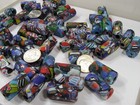 2 Pounds Large Multicolor India Handmade Millefiori Glass Beads Bulk  mnp-11     