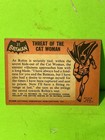 Threat Of The Cat Woman  31 1966 Topps Batman Trading Card - Black Bat