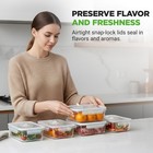 Nutrichef 10-piece Superior Glass Food Storage Containers Set  5 Containers     