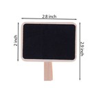30 Pcs Wood Mini Chalkboard Clips Wooden Message Board Tag Signs For Memo
