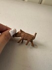 Vintage Hand Carved Sculptured Mini Warthog Wild Boar Pig Wooden Figurine