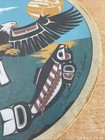 Vintage Hand Drum Northwest Coast Indian Haida  Signed Clarence A  Wells
