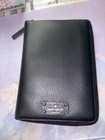 Nwot Kate Spade Zip Agenda Organizer Leather Black  personal mm 