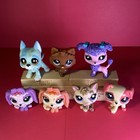 Littlest Pet Shop Lot Of 7 Mixed G7 Dog Lps - Shepherd  Great Dane  Pom    Etcs 